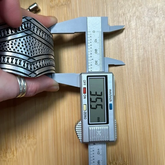 Native American Hopi Silver Overlay Cuff Bracelet - Picture 7 of 8